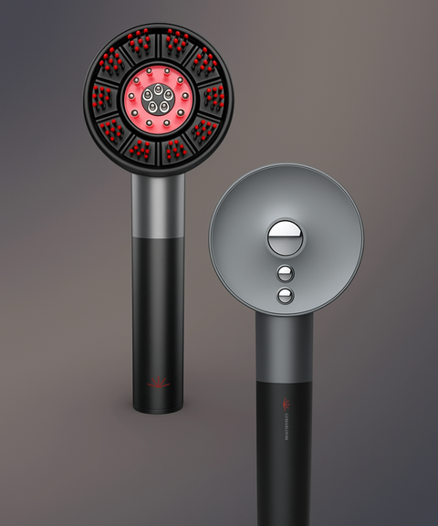 LumaBloom Red Light Therapy Scalp Massager