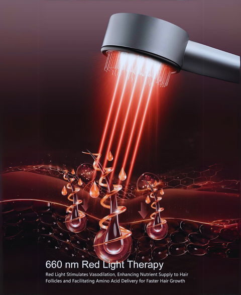 LumaBloom Red Light Therapy Scalp Massager