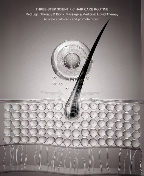 LumaBloom Red Light Therapy Scalp Massager