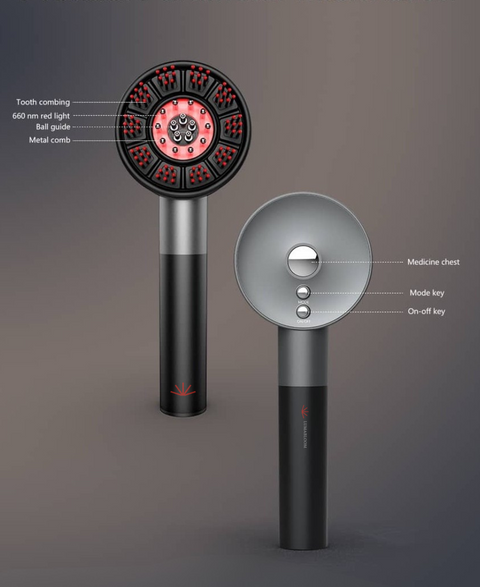 LumaBloom Red Light Therapy Scalp Massager